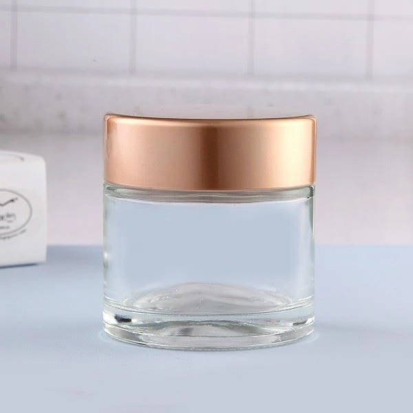 200ml Round Airtight Thick Base Round Glas Jar Empty For Food Storage With Different Color Lid